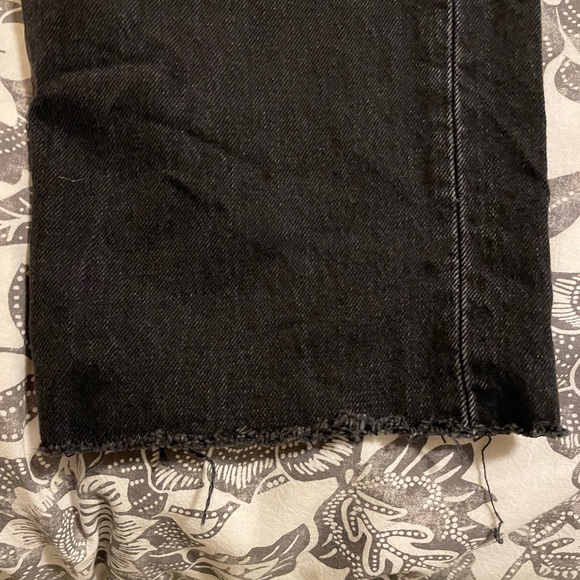 Gap Women’s Sky High Rise Cheeky Straight Jeans -Black Rinse - Picture 5 of 5